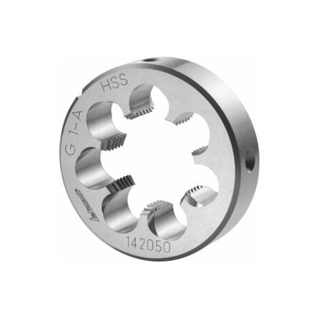 Garant 1in-11  HSS Round Die, for Whitworth Pipe Threads, Closed/Pre-Slit Form 142050 G1